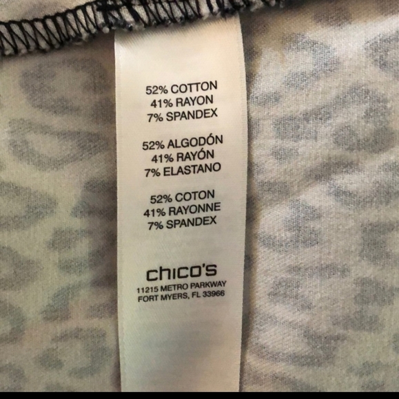Chico's Animal Print Lightweight Jacket - Picture 6 of 7